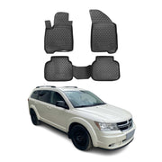 OMAC Alfombrillas De Coche para Fiat Freemont 2011-2020 Negro Goma TPE 4Pza