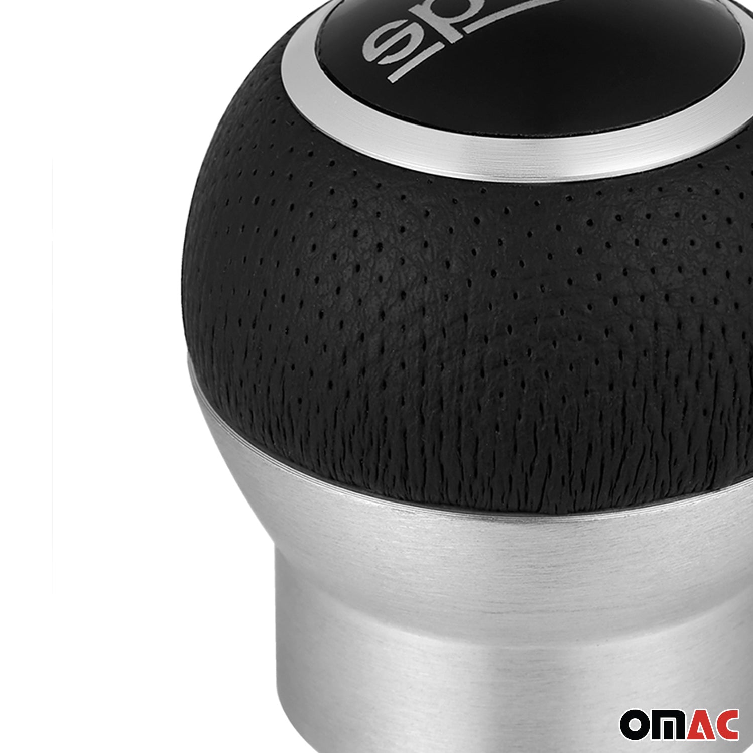 Sparco Palanca de Cambios Universal Negro Aluminio cuero de pu