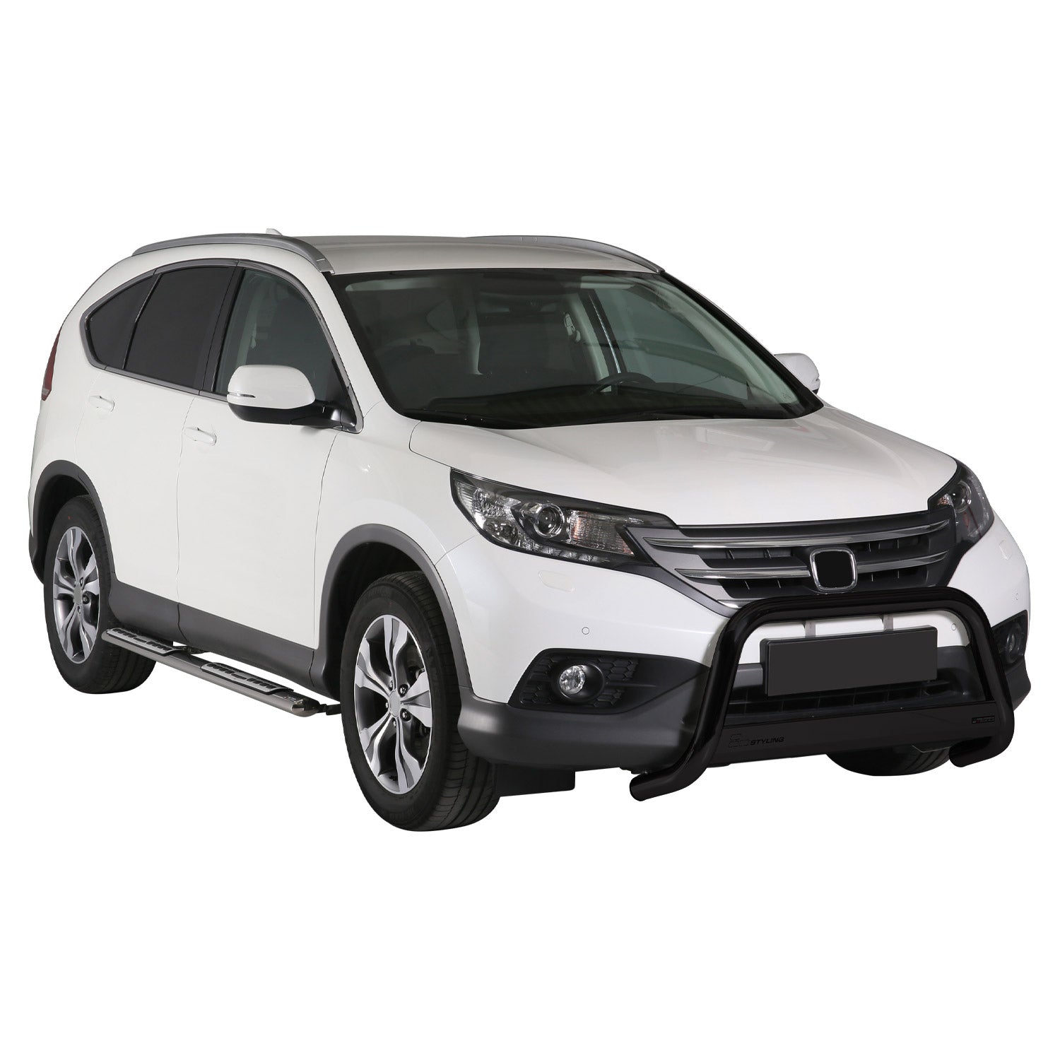 Bull Barra Frontal para Honda CR-V 2012-2015 Negro Brillante Acero 1Pza