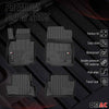 OMAC Premium Alfombrillas De Coche para Mazda MX-30 2020-2025 Negro TPE Goma 4x