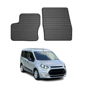 OMAC Alfombrillas De Coche para Ford Connect 2013-2024 Negro Goma 2Pza