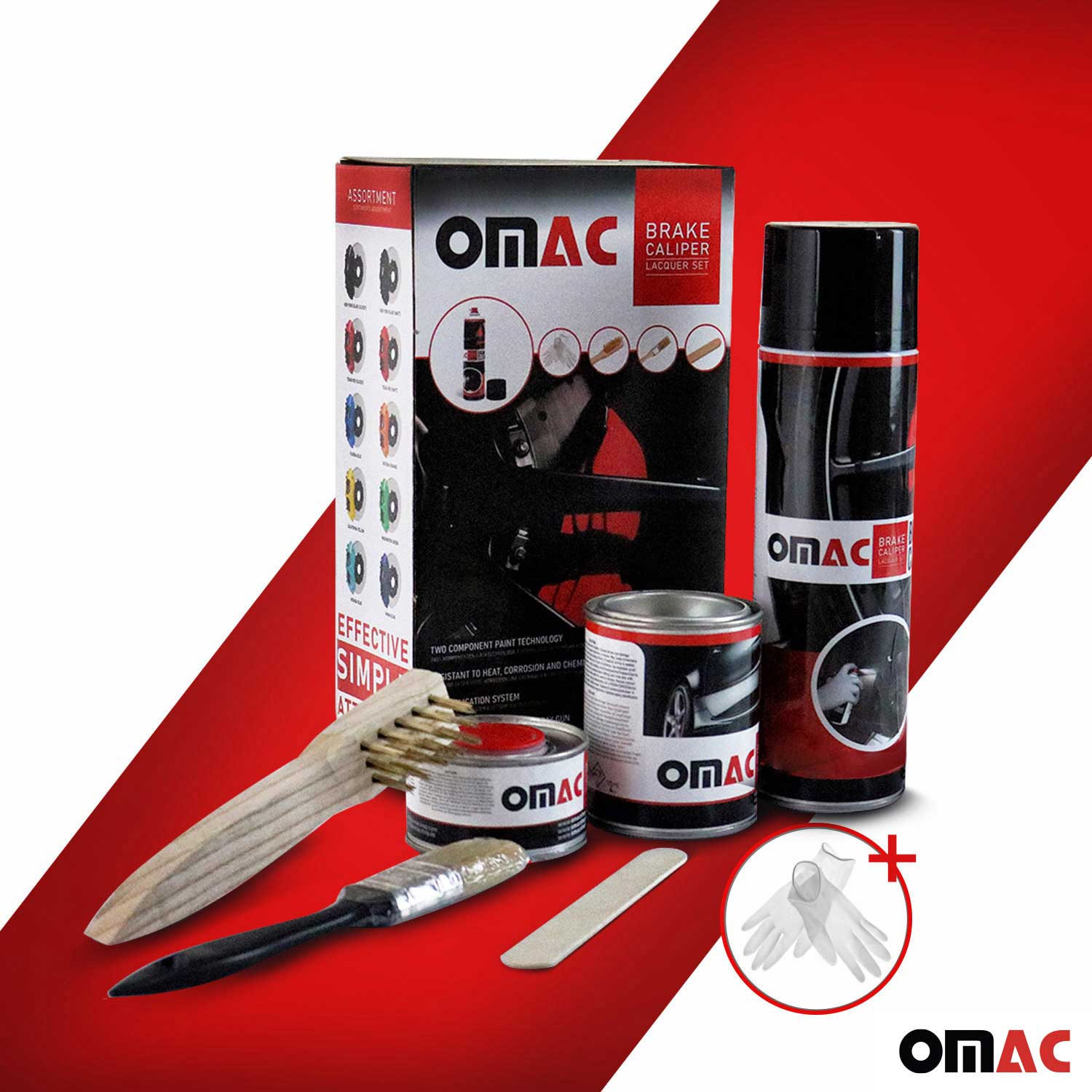 Kit Vernice Pinze Freno Altos Temperaturas Universal rojo Brillante Texas