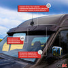 Deflector de Sol Lluvia para Fiat Ducato 2006-2025 Negro Brillante Acrílico 1Pza