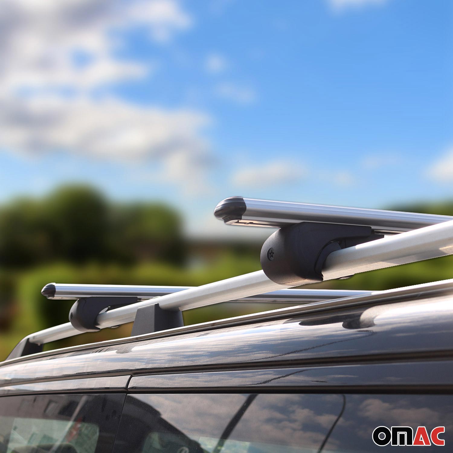 Rieles & Barras de Techo Coche para VW Caddy 2003-2026 L1 Corto Gris Aluminio 4x