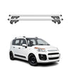 Menabo Barras de Techo Coche Barra para Citroen C3 Picasso 2008-2017 Gris Alu 2x