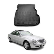 OMAC Bandeja Maletero Alfombrilla para Mercedes E Class W211 2003-2008 Negro TPE