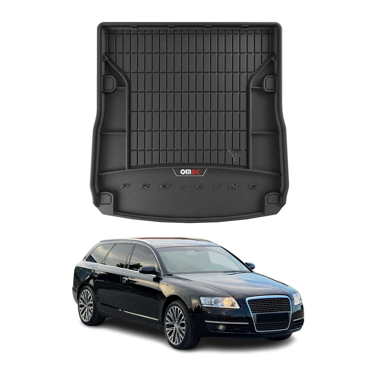 OMAC Premium Bandeja Maletero Alfombrilla para Audi A6 Familiar Allroad 2004-11