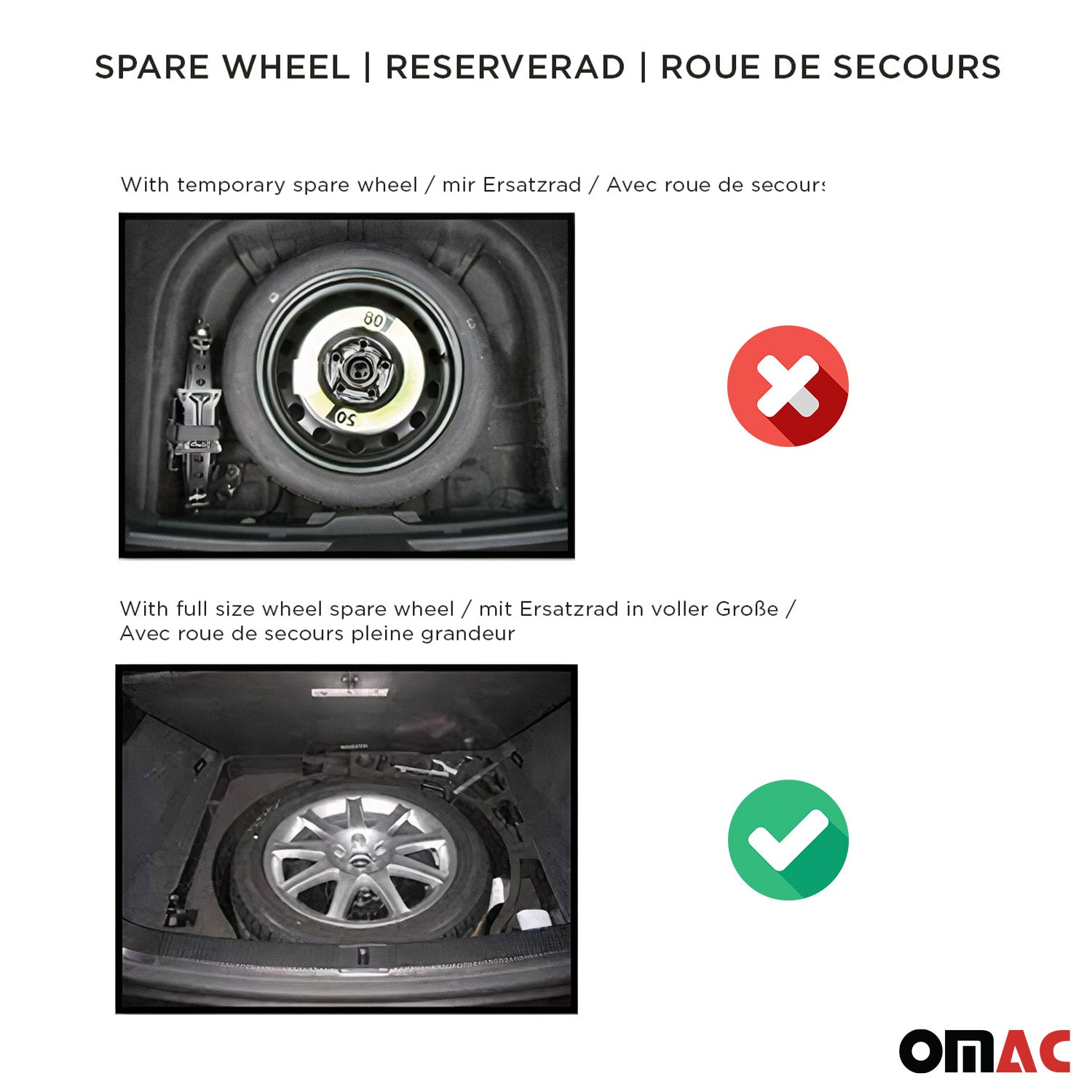 OMAC Premium Bandeja Maletero Alfombrilla para Hyundai Elantra 2021-2026 TPE
