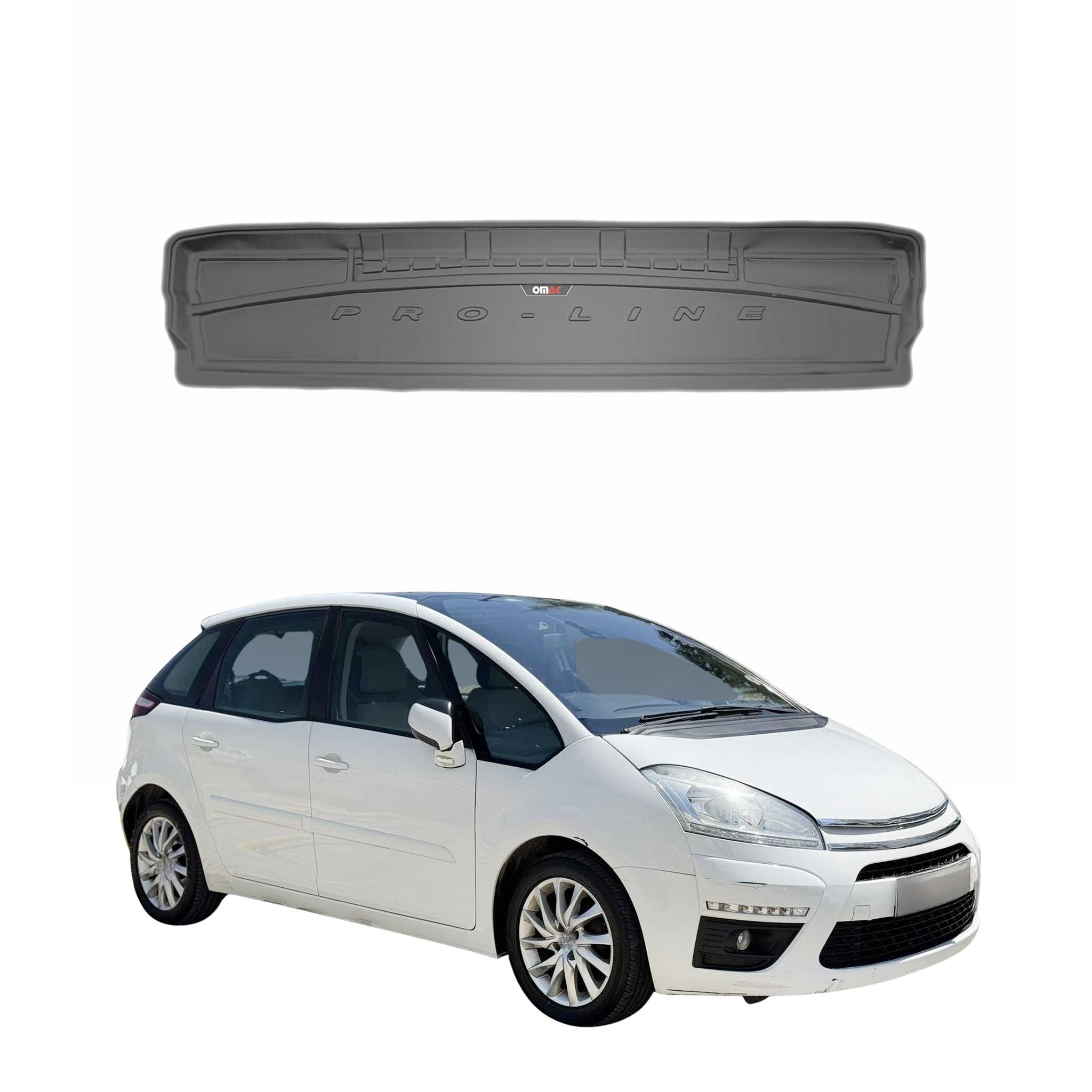 OMAC Premium Bandeja Maletero Alfombrilla para Citroen C4 Grand Picasso 2006-13