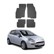 OMAC Alfombrillas De Coche para Fiat Punto 2012-2018 Negro Goma 4Pza