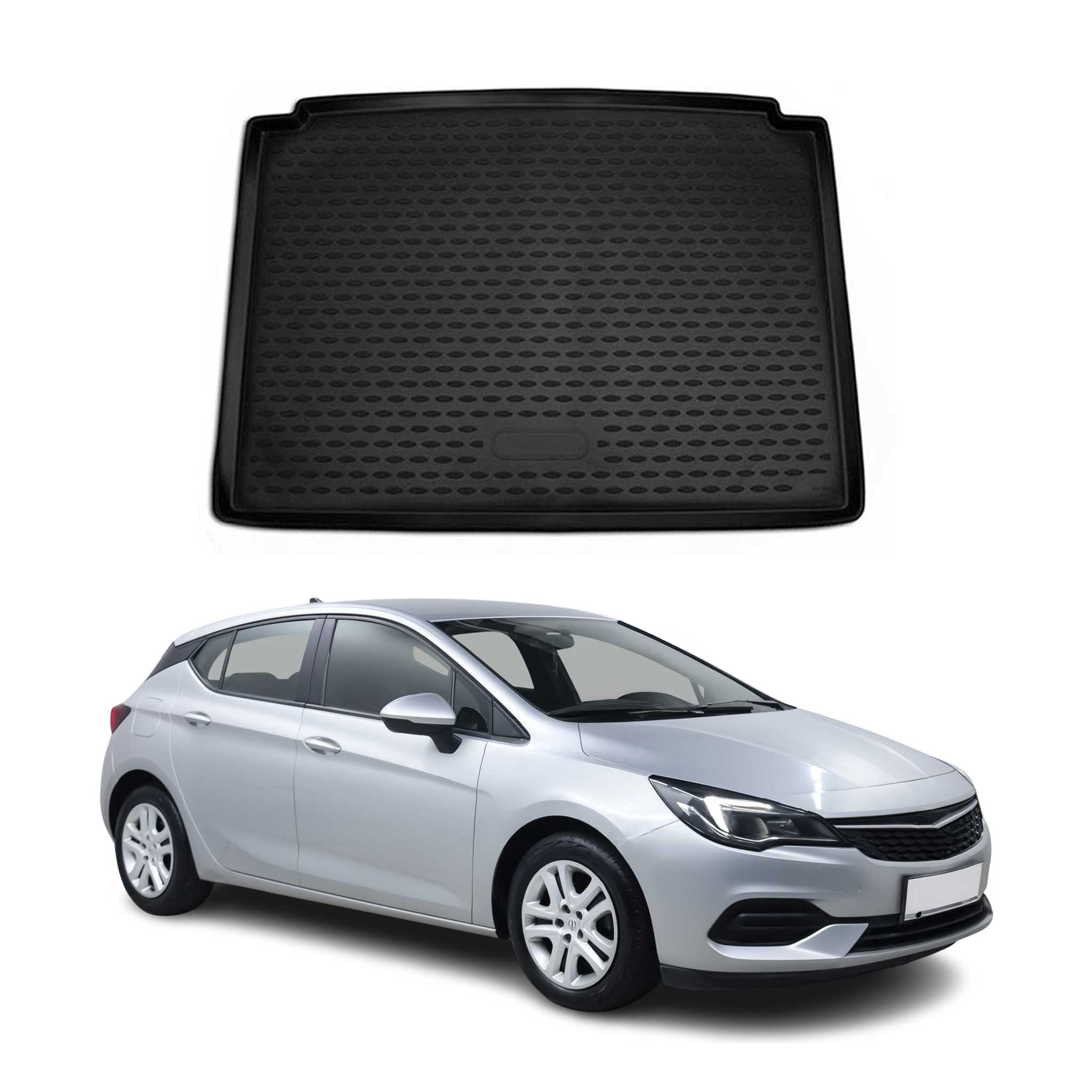 OMAC Bandeja Maletero Alfombrilla para Opel Astra K 2015-2021 Hatchback TPE