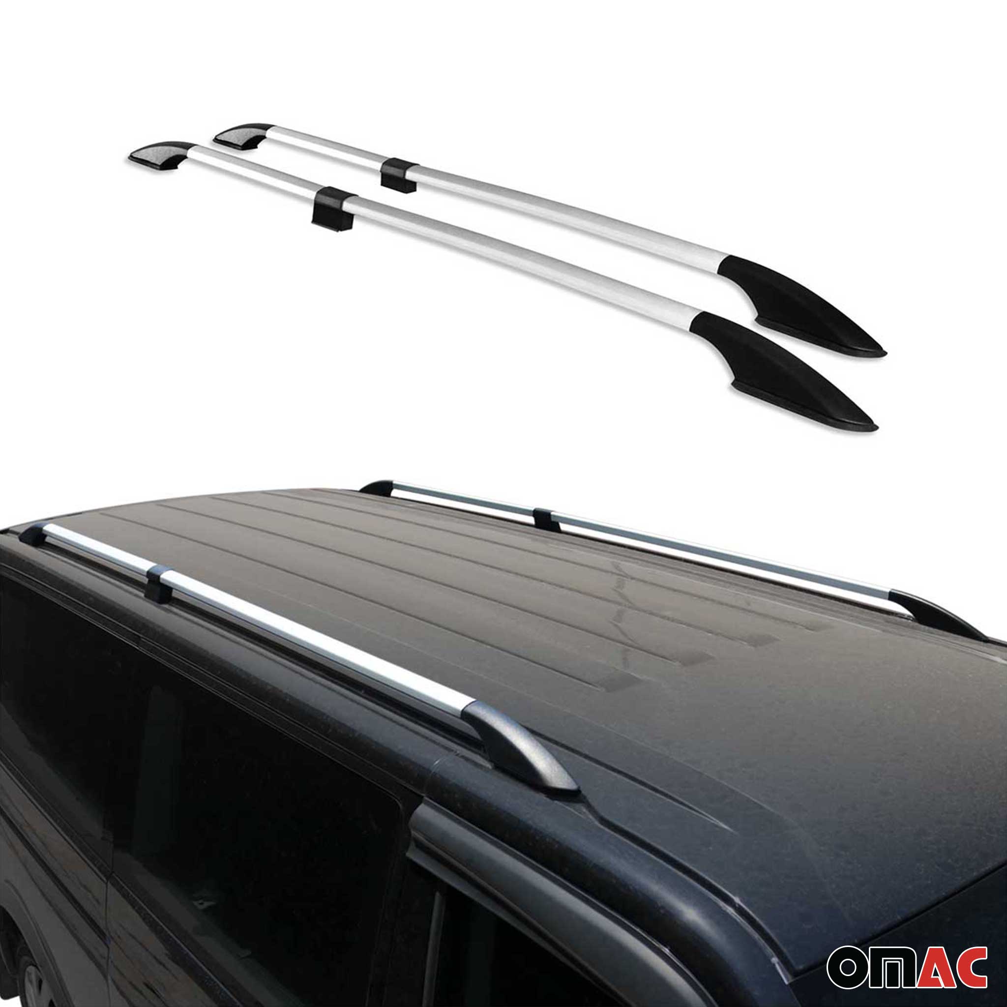 Rieles de Techo Coche para Mercedes Vito W639 W447 2003-2026 Largo L2 Plata Alu