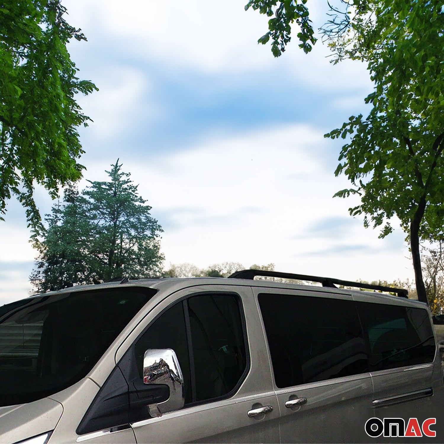 Rieles de Techo Lateral para Mitsubishi L200 2015-2025 Doppelkabine Negro Alu 2x