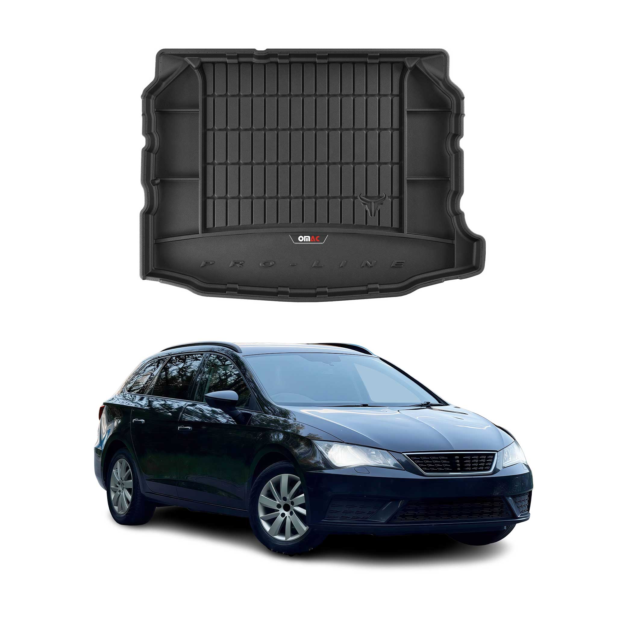 OMAC Premium Bandeja Maletero Alfombrilla para Seat Leon Cupra 2012-2020 TPE