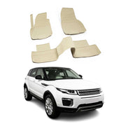 OMAC Alfombrillas De Coche para Range Rover Evoque 2011-2024 Beige Goma TPE 4Pza