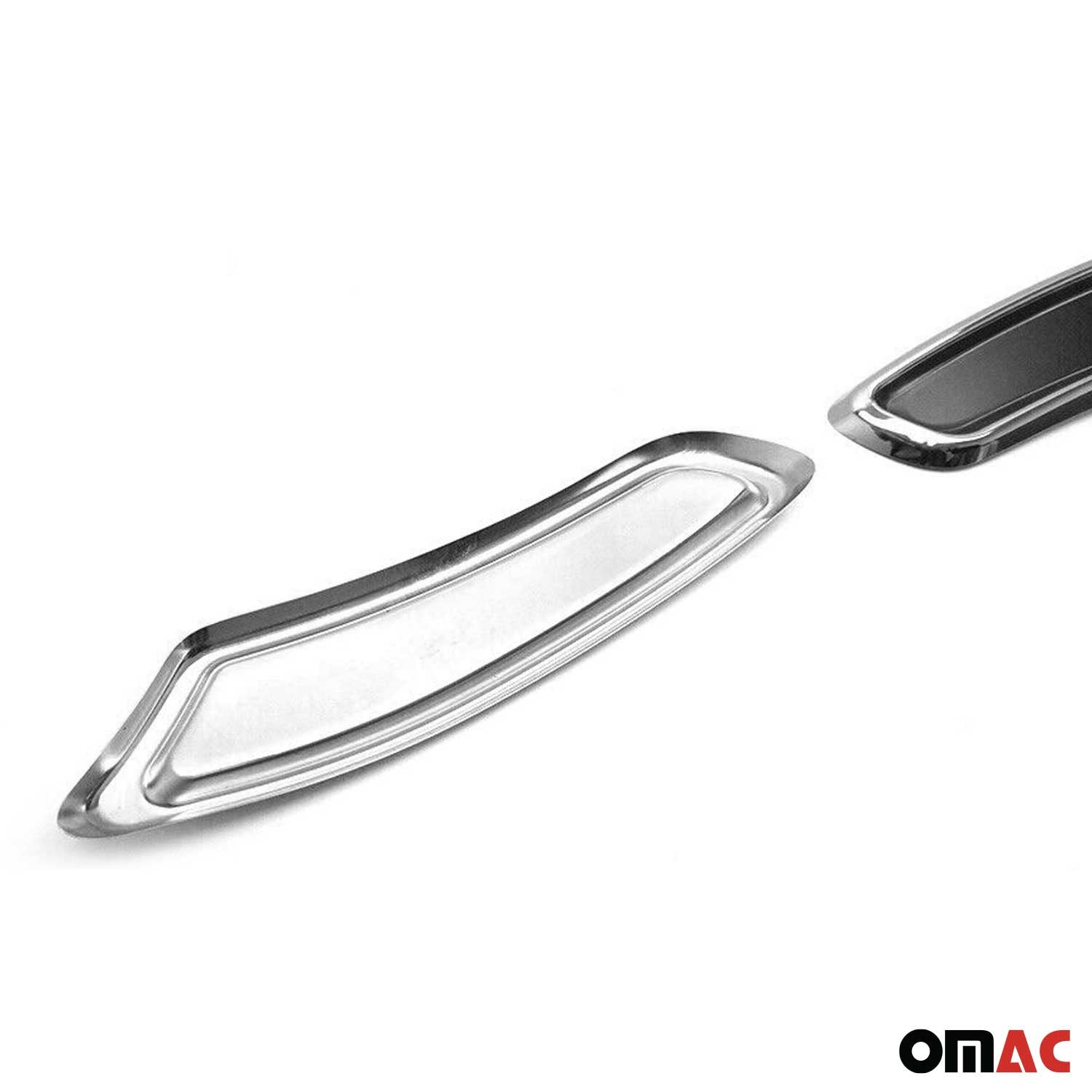 Marco de Punta de Escape para VW Passat B8 2014-2019 Plata Acero 2Pcs