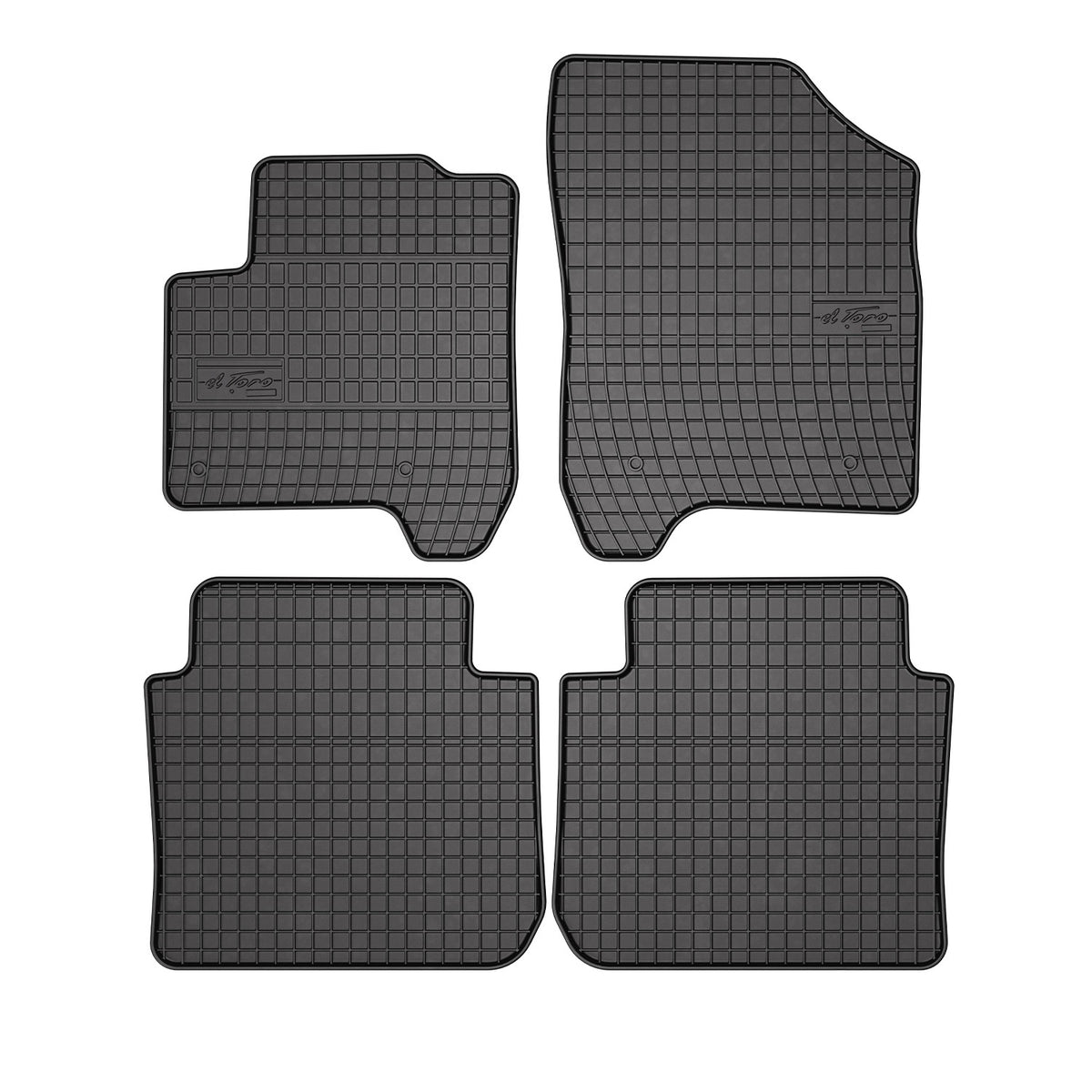 OMAC Alfombrillas De Coche para Citroen C3 Picasso 2008-2017 Negro Goma 4Pza