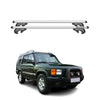 Menabo Barras de Techo Coche Barra para Land Rover Discovery 1998-2004 Gris Alu