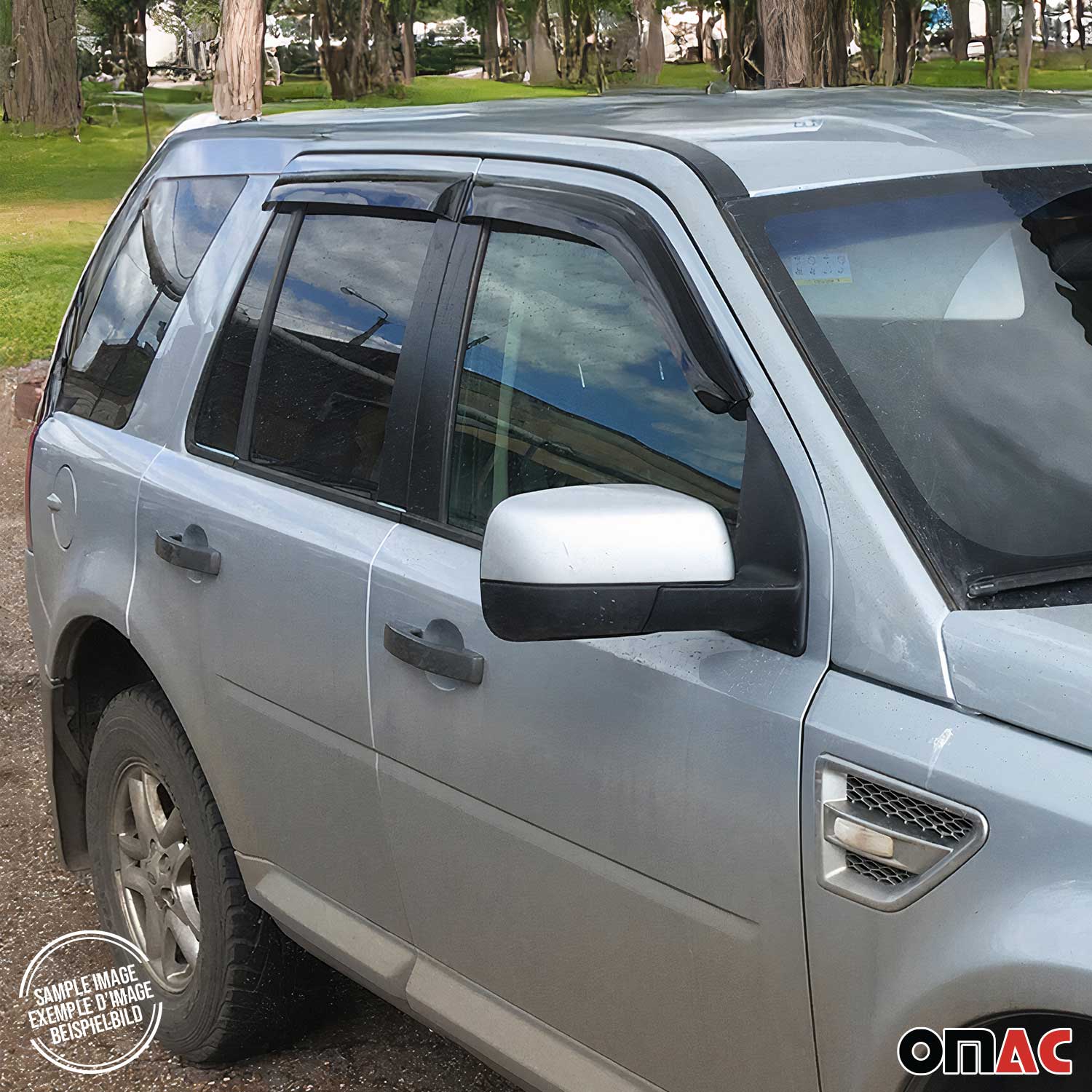 Deflectores de Aire de Viento para Dacia Duster 2018-2021 Oscuro Acrílico 4Pza