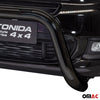 Bull Barra Frontal para Fiat 500X 2014-2018 Negro Brillante Acero