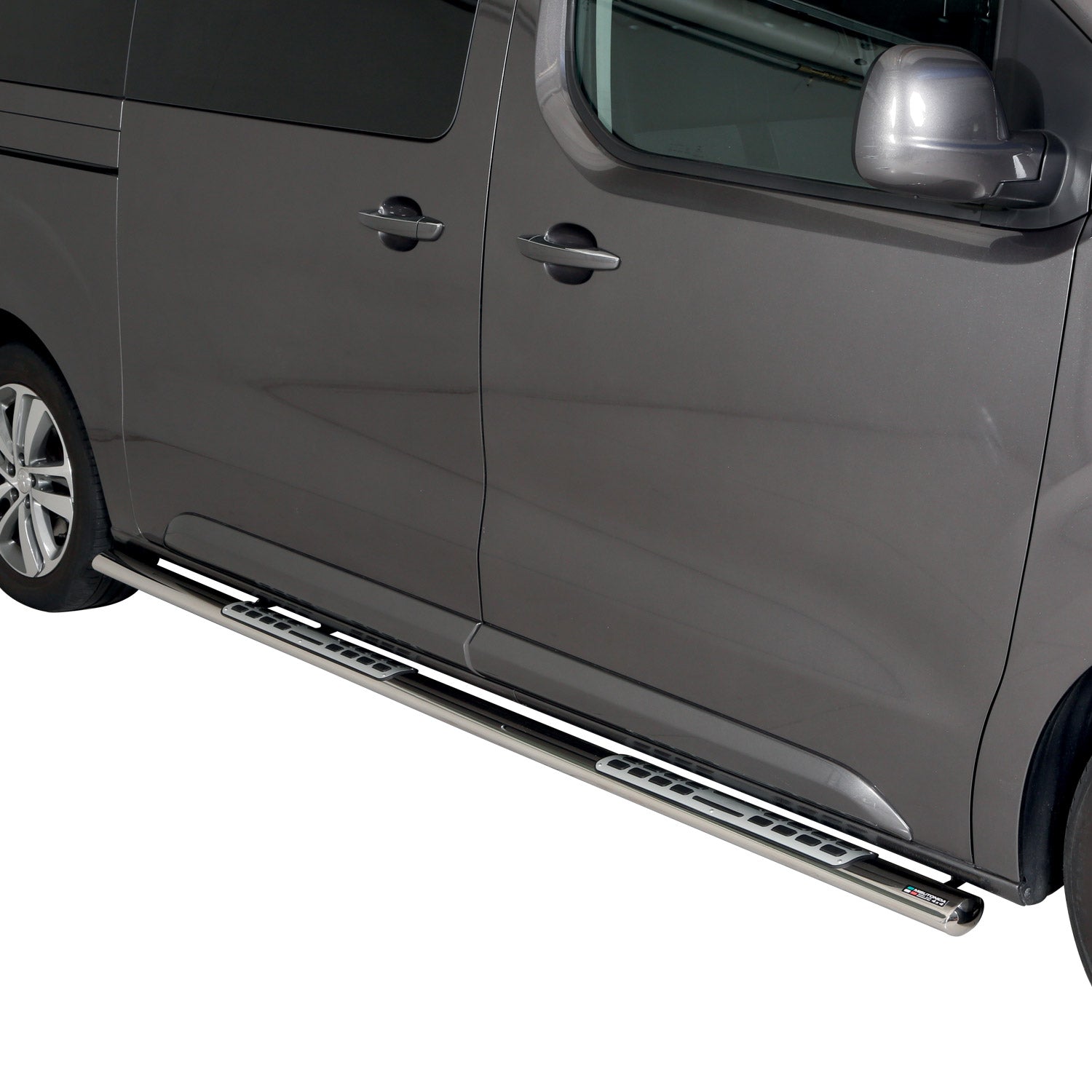 Estribos Barras Laterales para Toyota Proace 2016-2025 L2 Mitte Plata Acero
