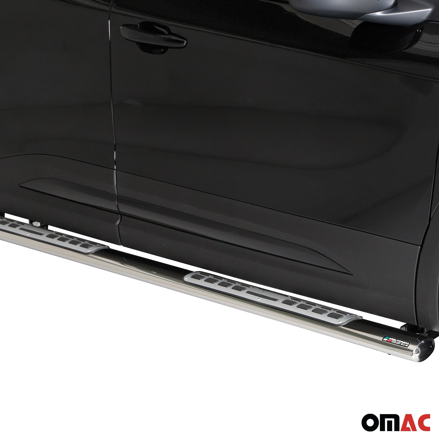 Par de Estribos Barras Laterales para Opel Mokka 2021-2025 Plata Acero 2x