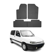OMAC Alfombrillas De Coche para Peugeot Partner 1996-2009 Negro Goma TPE 4Pza