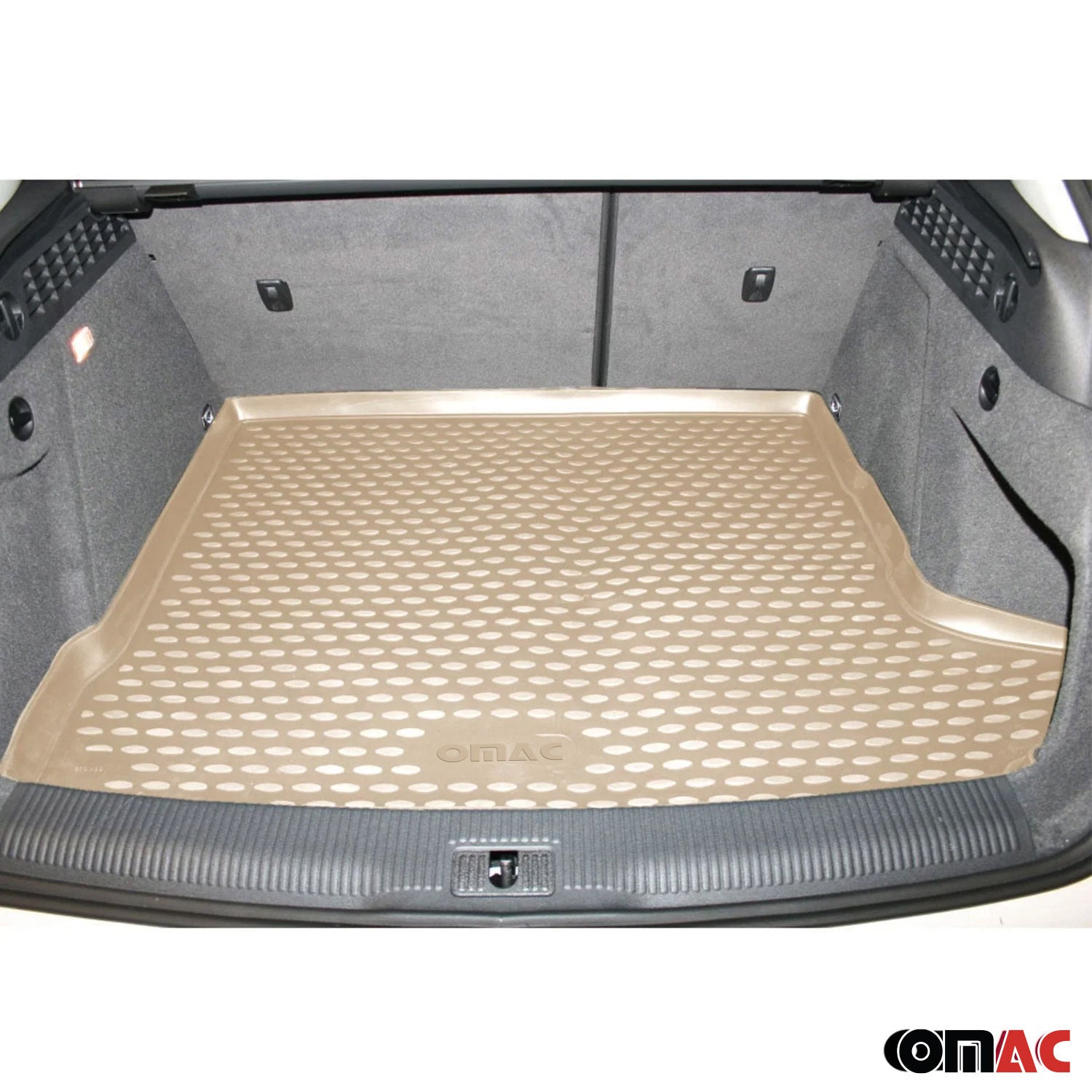 OMAC Bandeja Maletero Alfombrilla para Honda Civic 2006-2012 Beige Goma TPE 1Pza
