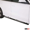 Par de Estribos Barras Laterales para Audi Q5 2008-2015 Negro Brillante Acero 2x