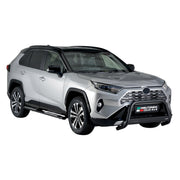 Par de Estribos Barras Laterales para Toyota RAV4 Hybrid 2019-2025 Negro Acero