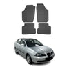 OMAC Alfombrillas De Coche para Seat Cordoba 2008-2025 Negro Goma TPE 4Pza