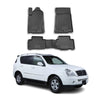 OMAC Alfombrillas De Coche para Ssangyong Rexton 2001-2006 Negro Goma TPE 4Pza