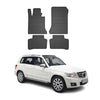 OMAC Alfombrillas Coche para Mercedes GLK Class X204 2008-2015 Negro Goma 4Pza