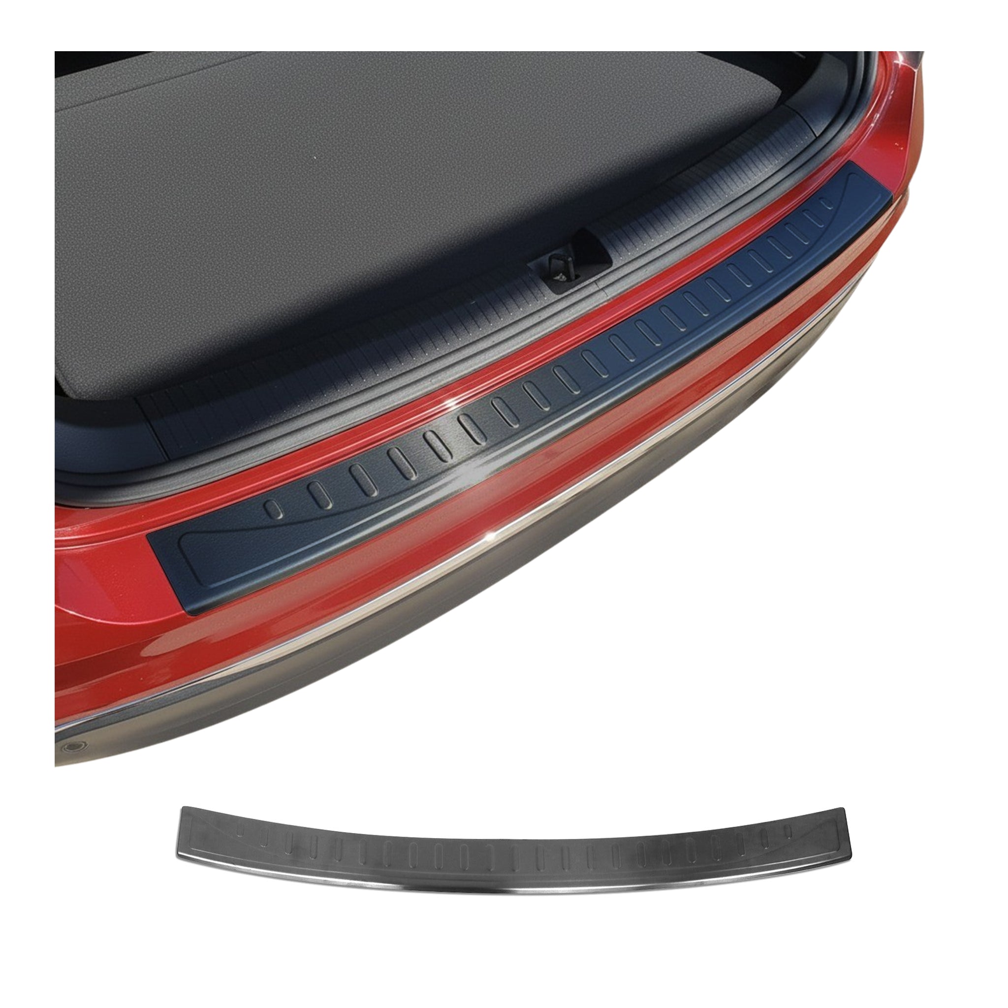 Protector Parachoques para VW Tiguan Allspace 2016-2025 Oscuro cepillado