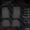 OMAC Premium Alfombrillas Coche para Mercedes E Class W211 S211 2003-09 TPE