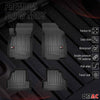OMAC Premium Alfombrillas De Coche para Chevrolet Trax 2012-2019 TPE Goma 4x