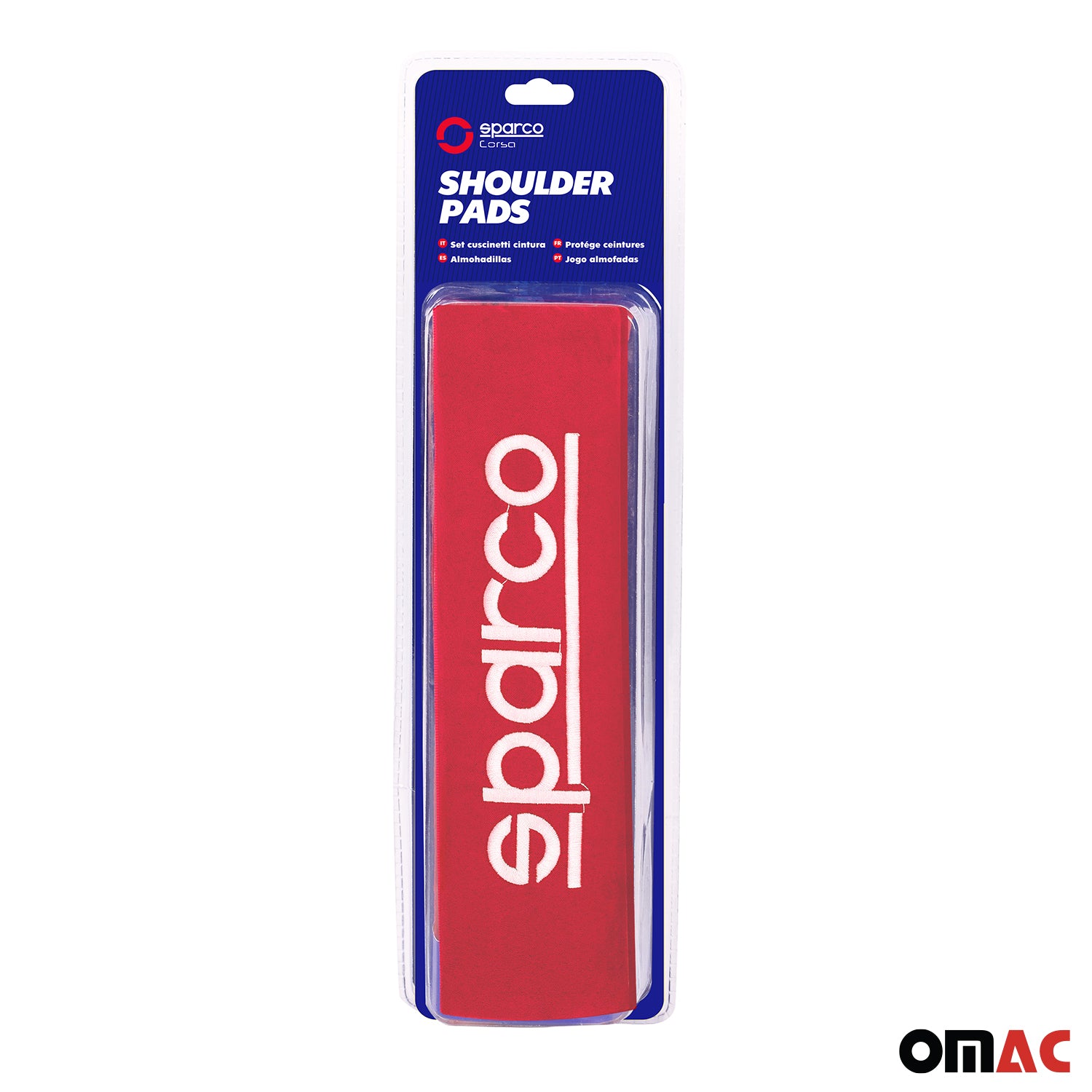 Sparco Para cinturón de Seguridad de coche Universal Rojo Poliéster