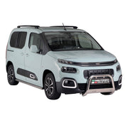 Bull Barra Frontal para Citroen Berlingo 2018-2026 Plata Brillante Acero 1Pza