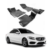 OMAC Alfombrillas De Coche para Mercedes C Class W205 S205 2014-2025 TPE 4x