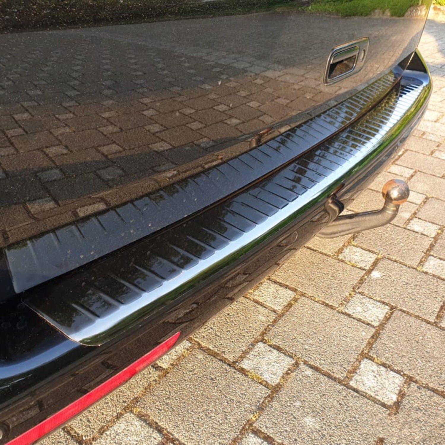 Protector de Parachoques Trasero para VW T5 Transporter 2003-2015 Oscuro Acero