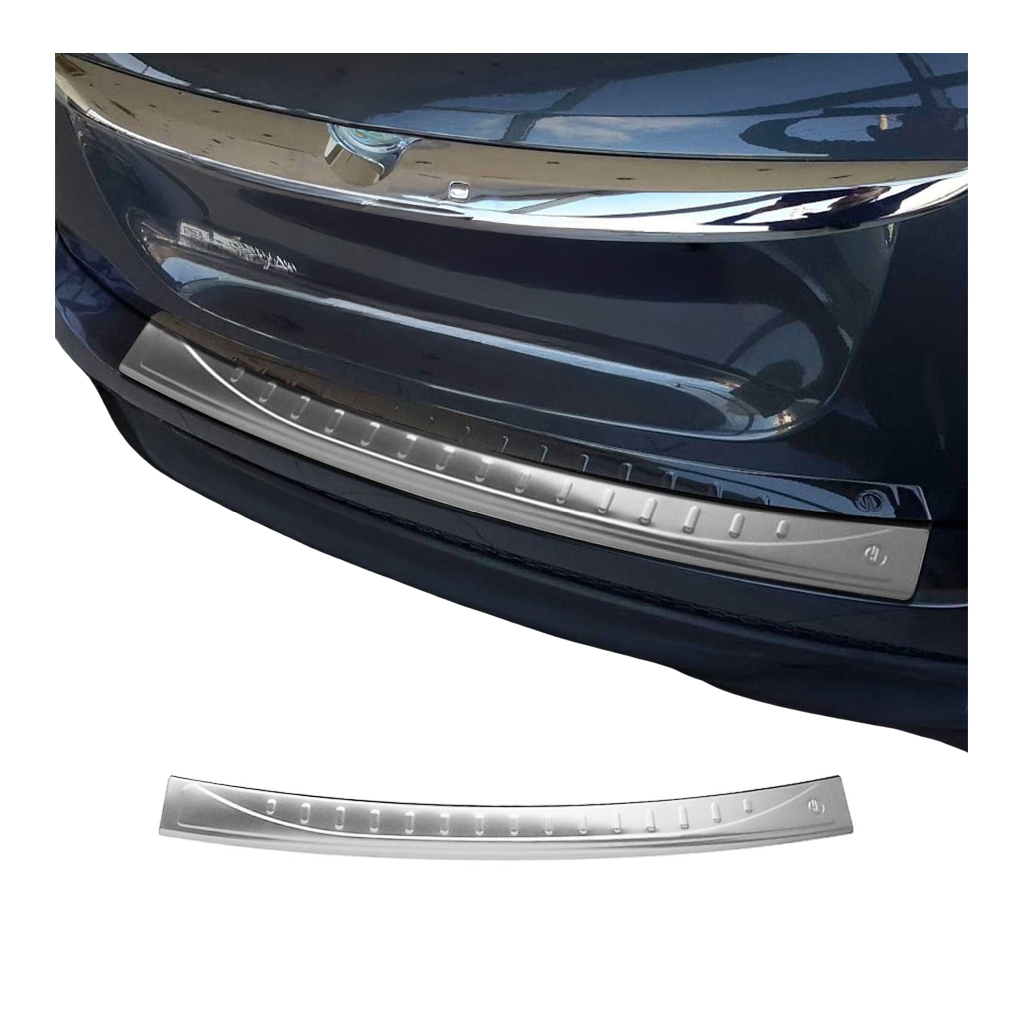 Protector de Parachoques Trasero para Fiat 500X 2014-2025 Acero cepillado