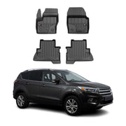 OMAC Premium Alfombrillas De Coche para Ford Kuga II 2012-19 Negro TPE Goma 4Pza