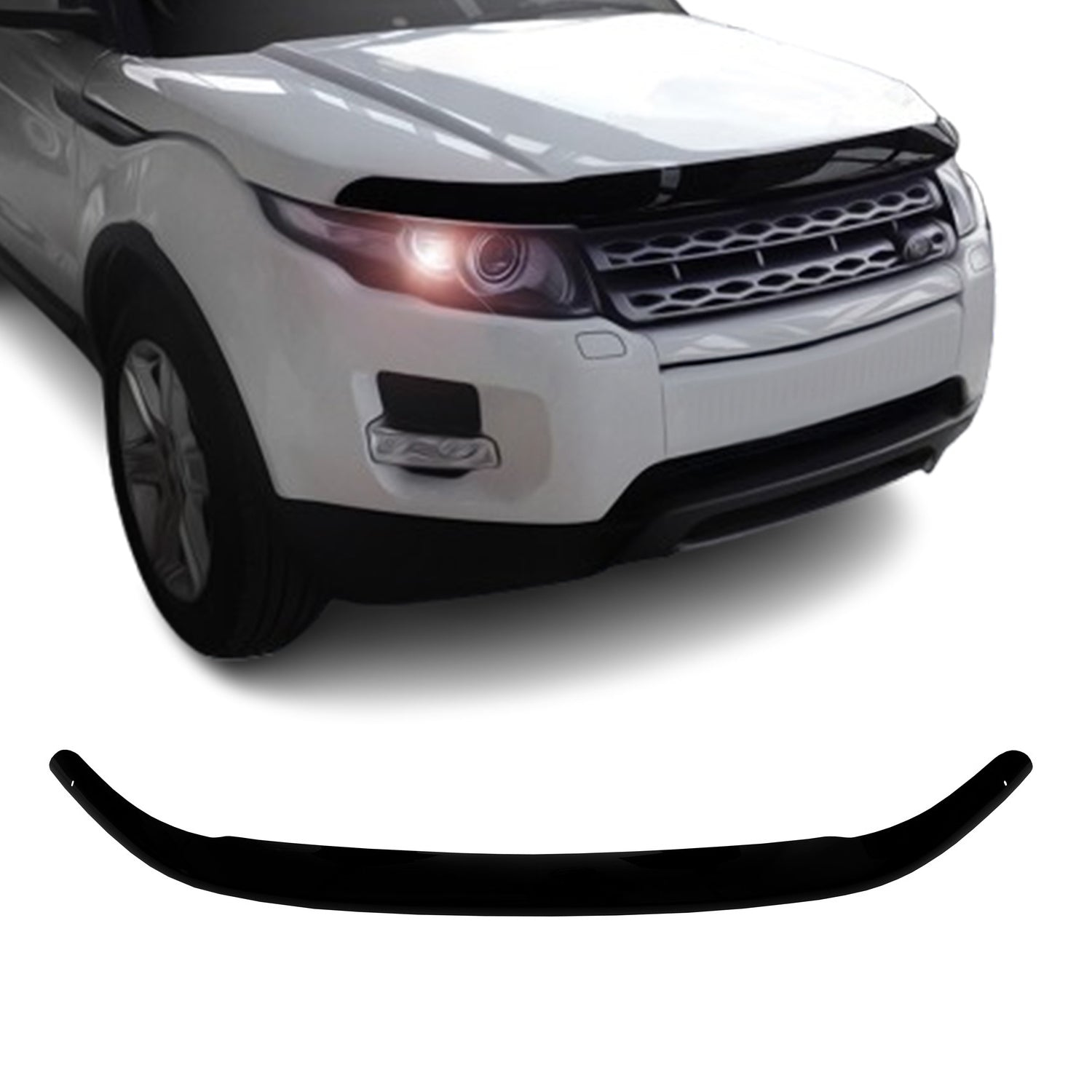 Deflector de Capó para Range Rover Evoque 2011-2019 Oscuro Brillante Acrílico