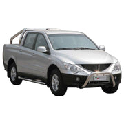 Bull Barra Frontal para Ssangyong Actyon Sports 2007-2012 Plata Acero