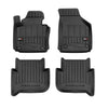 OMAC Premium Alfombrillas De Coche para VW Touran 2003-2010 Negro TPE Goma 4Pza