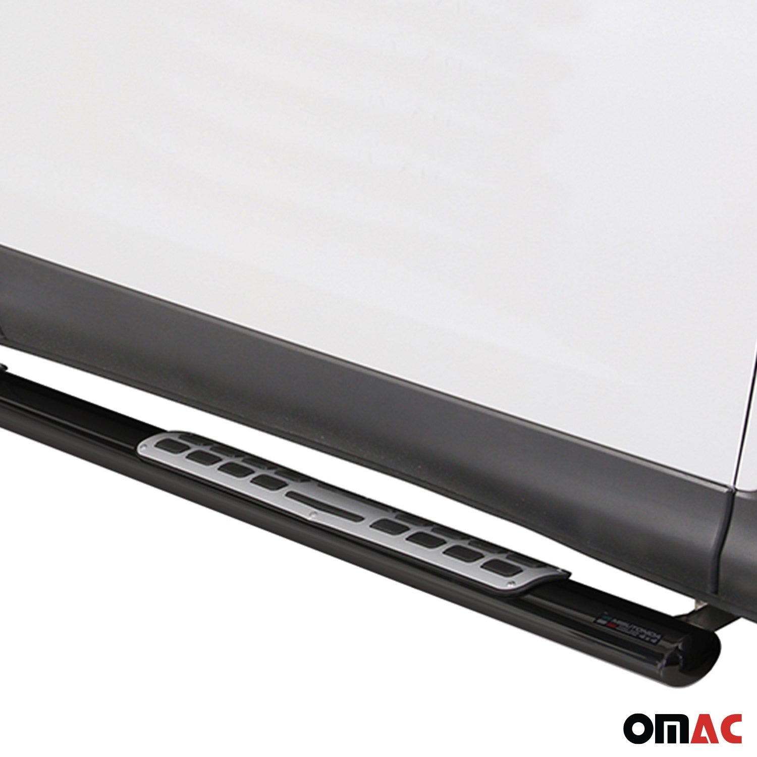 Par de Estribos Barras Laterales para Honda CR-V 2012-2015 Negro Brillante Acero