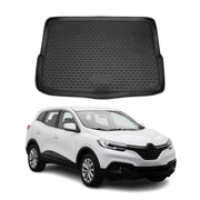 OMAC Bandeja Maletero Alfombrilla para Renault Kadjar 2015-2021 Negro Goma TPE
