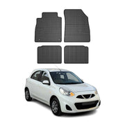 OMAC Alfombrillas De Coche para Nissan Micra K14 2016-2025 Negro Goma 4Pza
