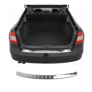 Protector Parachoques para Skoda Combi 2009-2013 Plata Brillante Acero