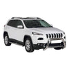 Bull Barra Frontal para Jeep Cherokee 2013-2018 Plata Brillante Acero 1Pza